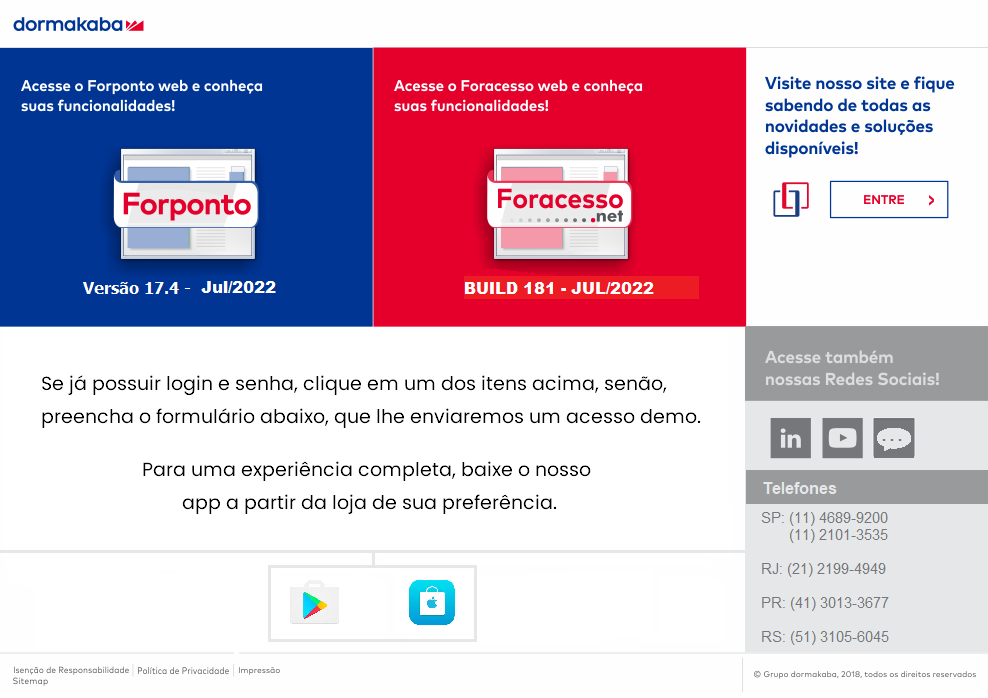 DEMO Forponto e Foracesso